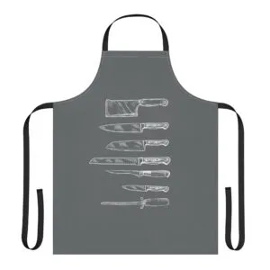 Chef's Knives Out Apron - Dark Grey