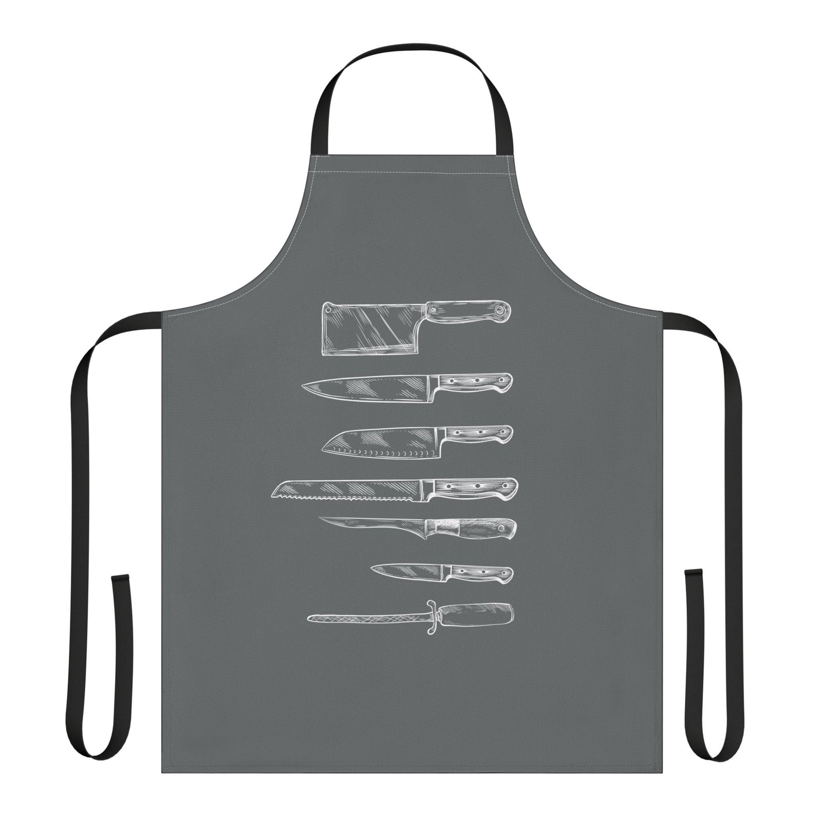 Chef's Knives Out Apron - Dark Grey