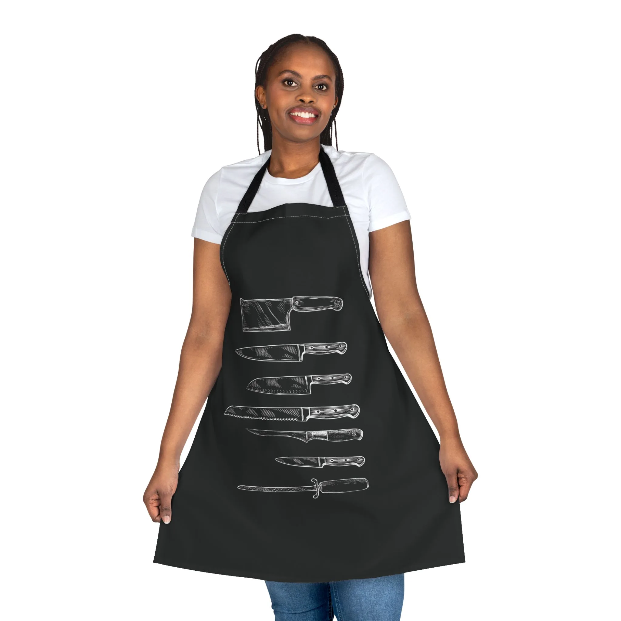 Chef's Knives Out Apron - Black - Image 4
