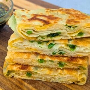 Scallion Pockets with Dipping Sauce